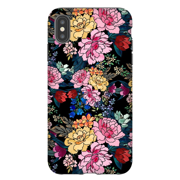 iPhone Xs Max StrongFit stylish winter flowers bouquets illustration  by InovArts