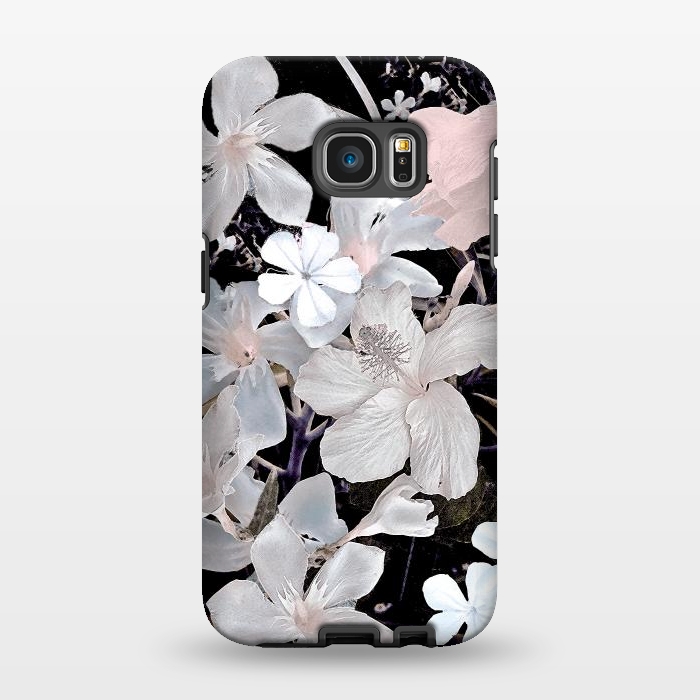 Galaxy S7 EDGE StrongFit Dark flowers II by Susanna Nousiainen
