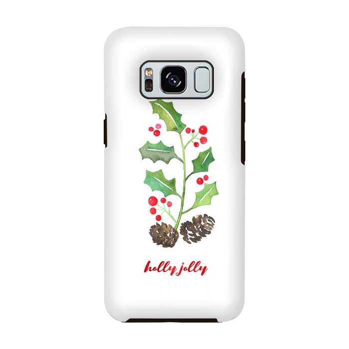 Galaxy S8 StrongFit Holly Jolly by Noonday Design