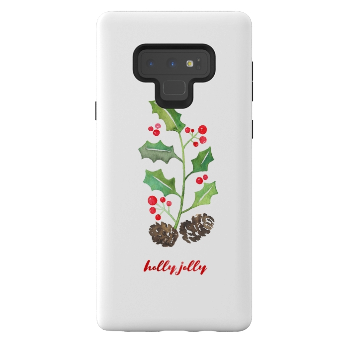 Galaxy Note 9 StrongFit Holly Jolly by Noonday Design