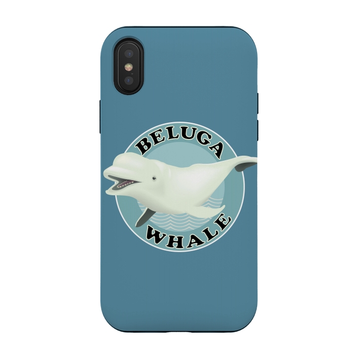 iPhone Xs / X StrongFit Beluga Whale by Mangulica