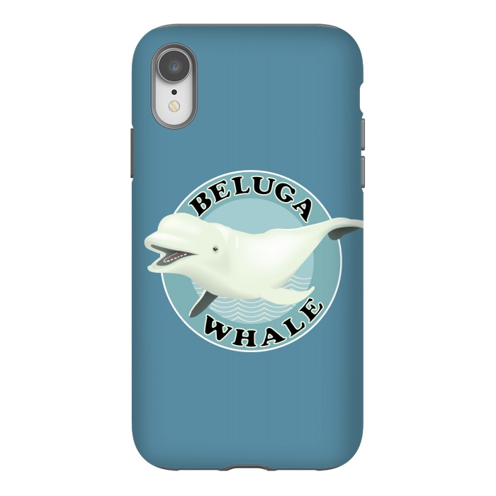 iPhone Xr StrongFit Beluga Whale by Mangulica