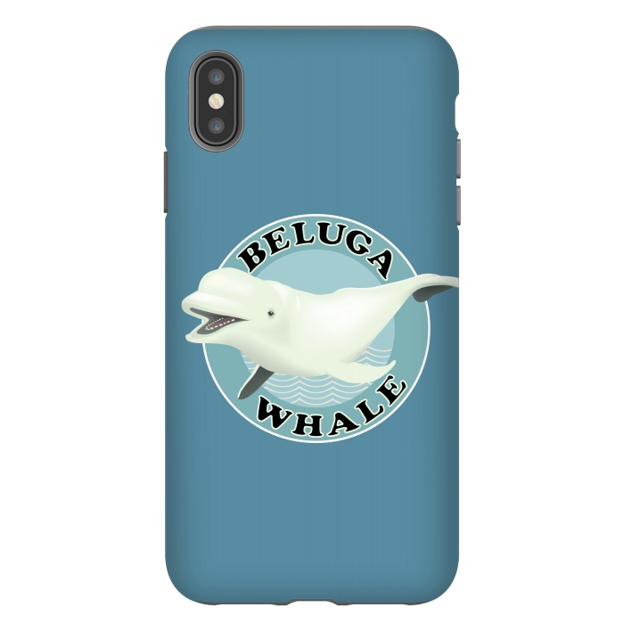 iPhone Xs Max StrongFit Beluga Whale by Mangulica