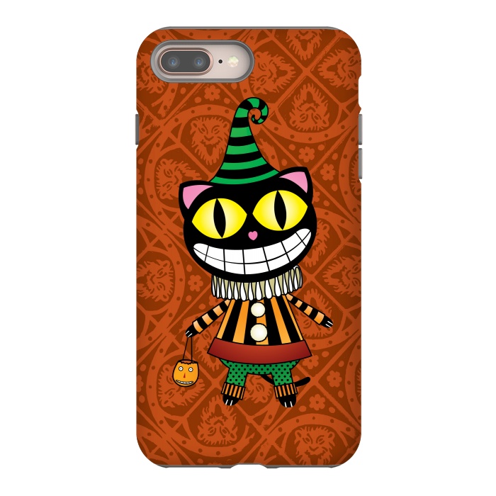 iPhone 7 plus StrongFit Cassiues Harlequin Cat by Mangulica