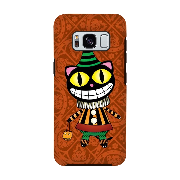 Galaxy S8 StrongFit Cassiues Harlequin Cat by Mangulica