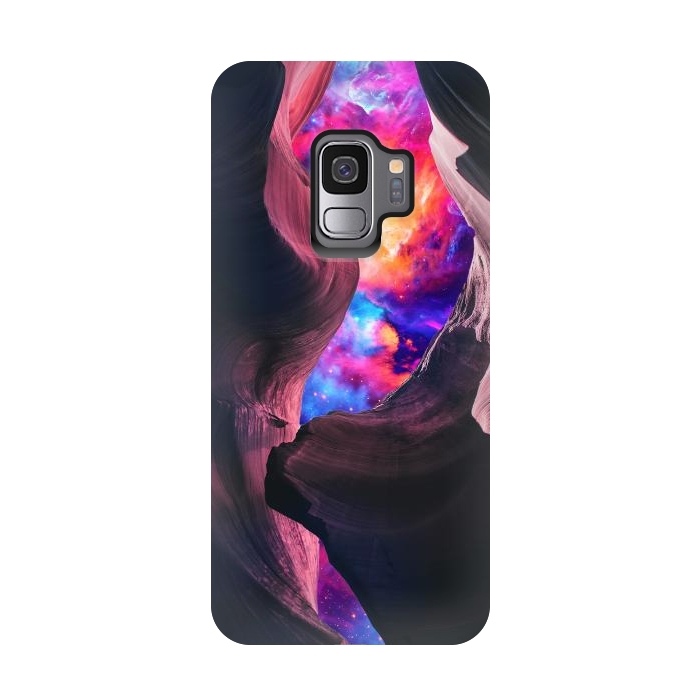 Galaxy S9 StrongFit Grand Canyon with Colorful Space Collage by Art Design Works