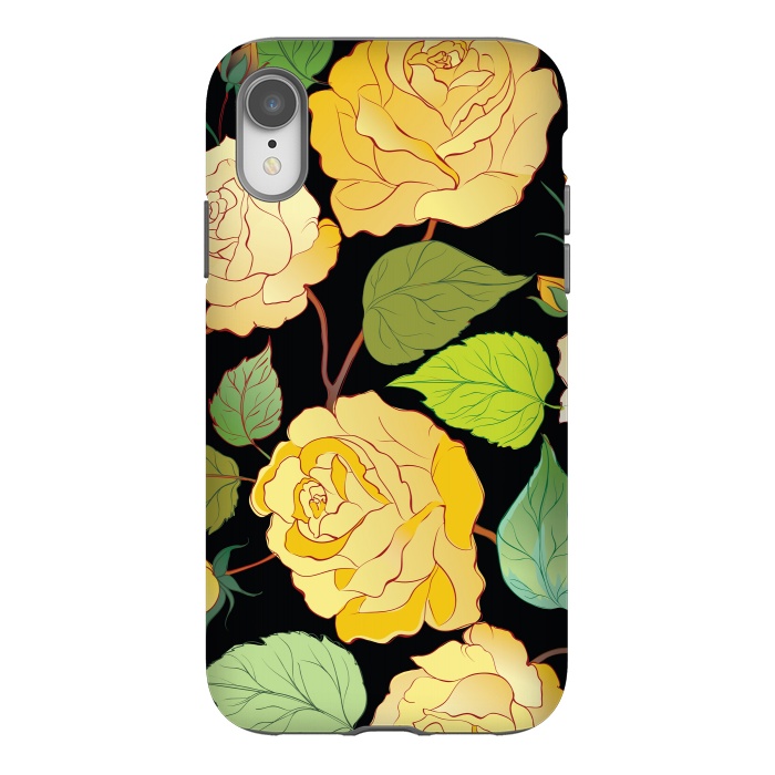 iPhone Xr StrongFit Colorful Roses 3 by Bledi