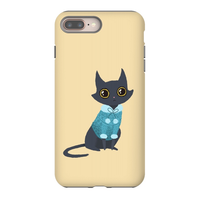 iPhone 7 plus StrongFit Cozy cat by Laura Nagel