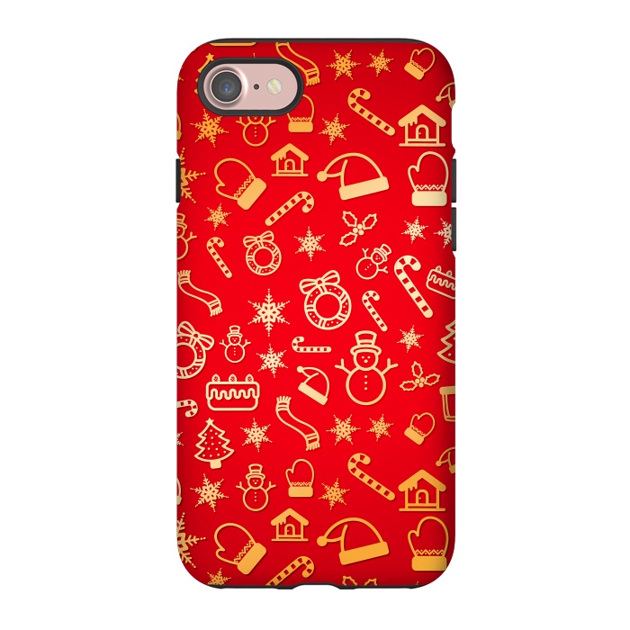 iPhone 7 StrongFit Christmas Pattern by Art Design Works