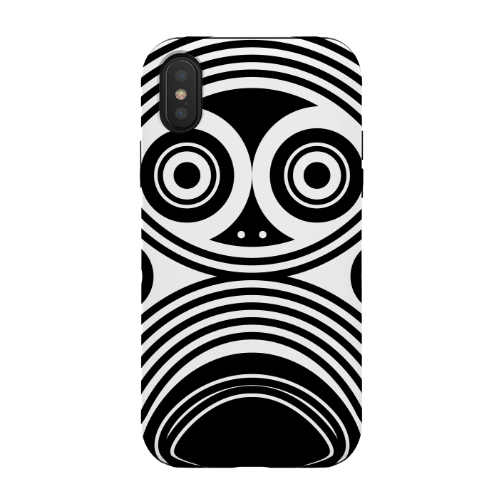 iPhone Xs / X StrongFit scary owl eyes by TMSarts
