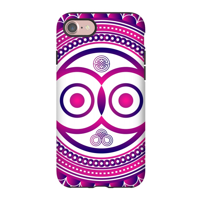 iPhone 7 StrongFit pink mandala owl by TMSarts