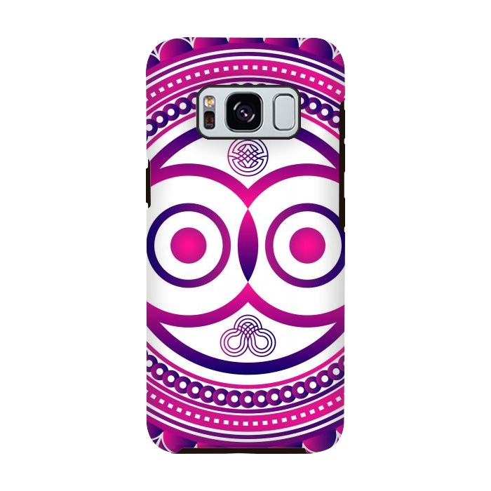 Galaxy S8 StrongFit pink mandala owl by TMSarts