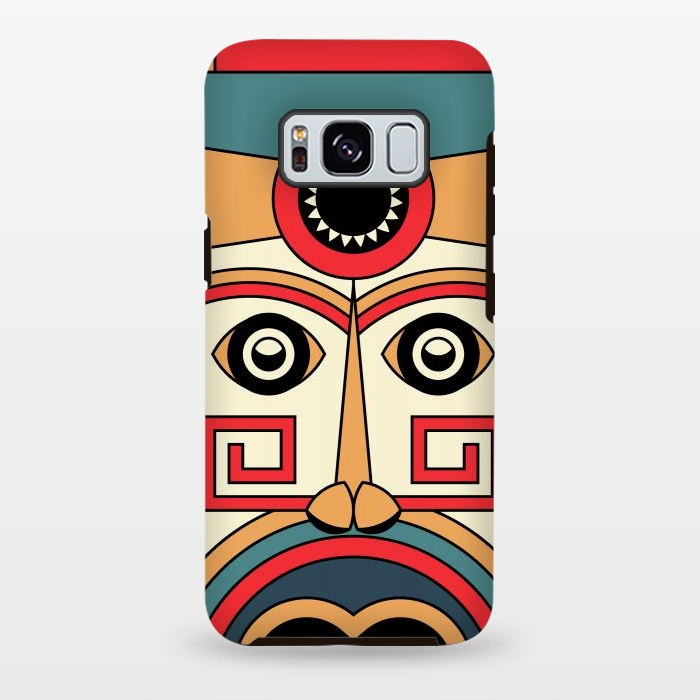 Galaxy S8 plus StrongFit aztec mayan mask by TMSarts