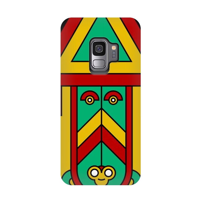 Galaxy S9 StrongFit colorful aztec tribal by TMSarts