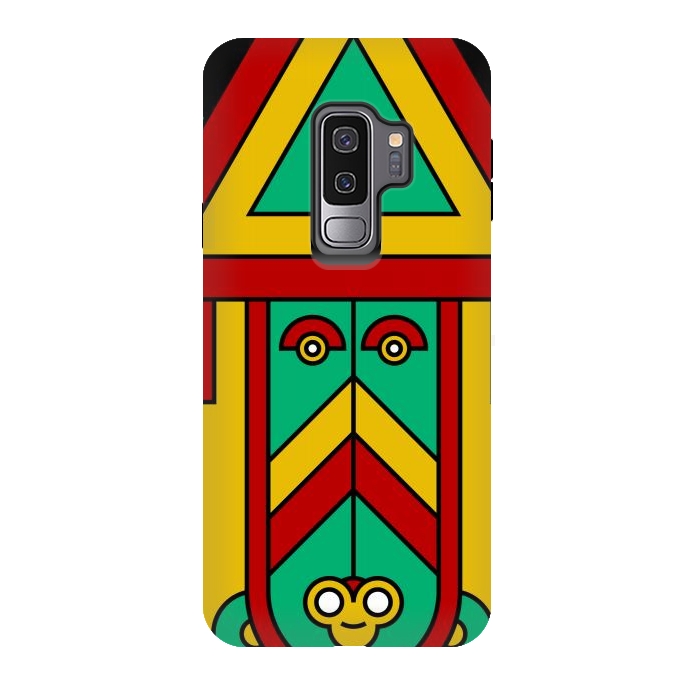 Galaxy S9 plus StrongFit colorful aztec tribal by TMSarts