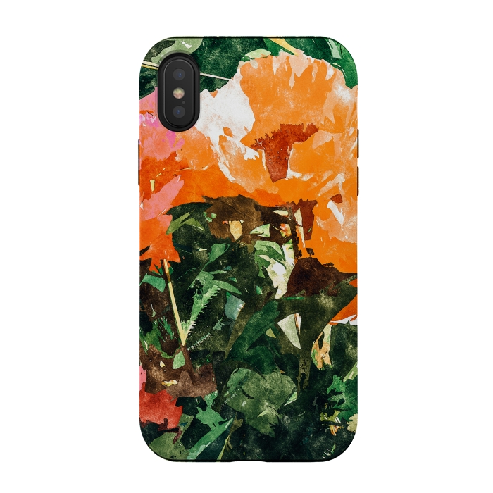 iPhone Xs / X StrongFit Blossoming Florals by Uma Prabhakar Gokhale