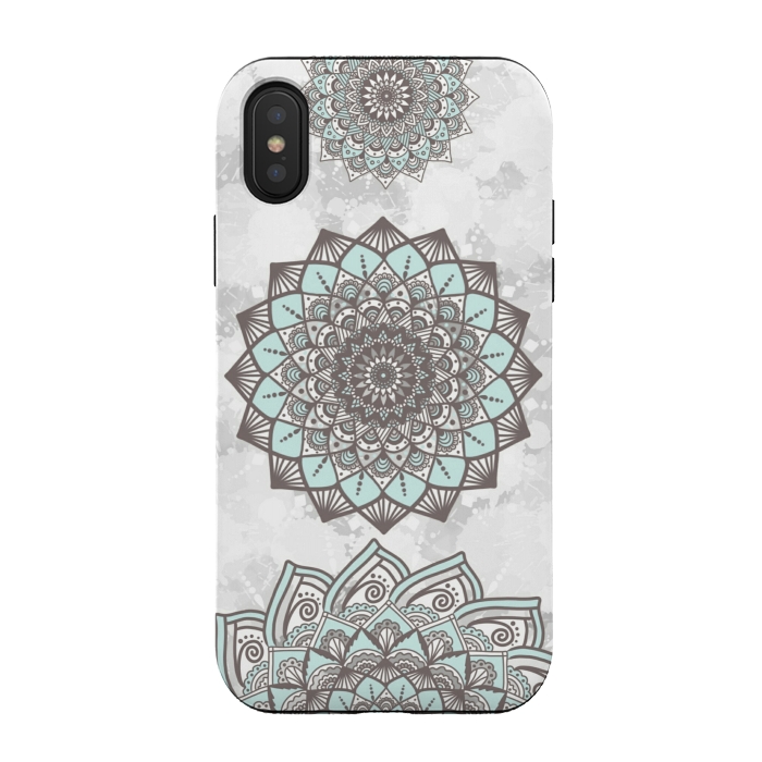 iPhone Xs / X StrongFit Flower mandalas by Jms