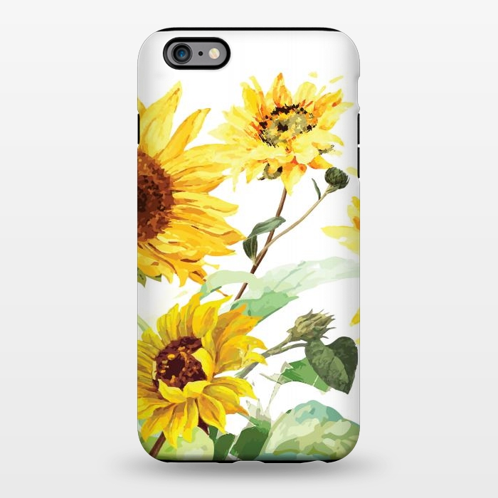 iPhone 6/6s plus StrongFit Watercolor Sunflower by Bledi