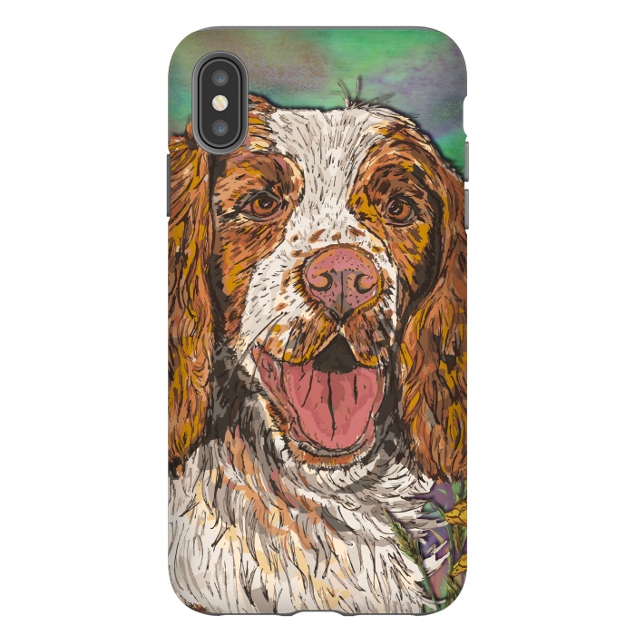 iPhone Xs Max StrongFit Spaniel by Lotti Brown