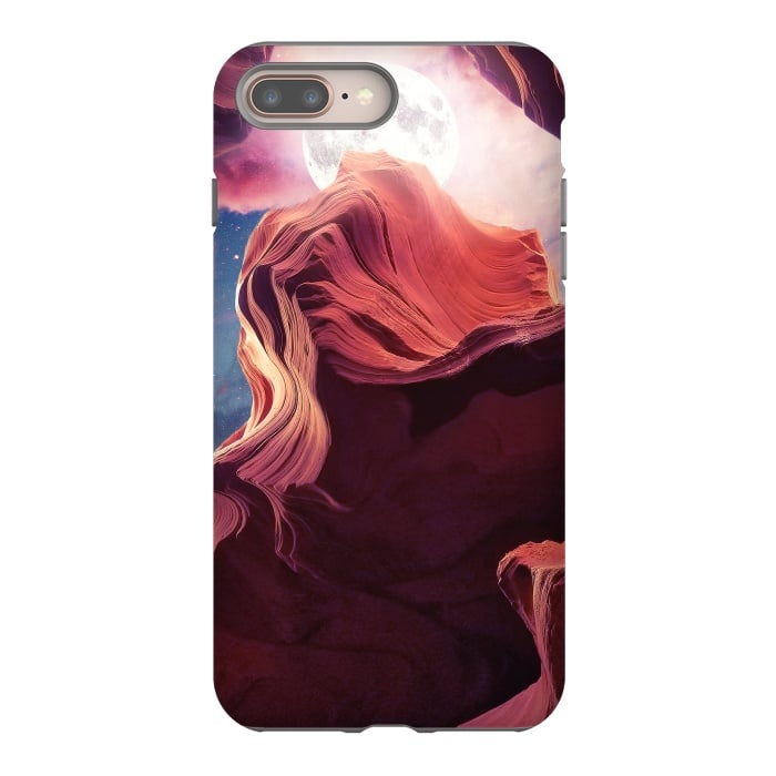 iPhone 7 plus StrongFit Grand Canyon with Space & Full Moon Collage II by Art Design Works
