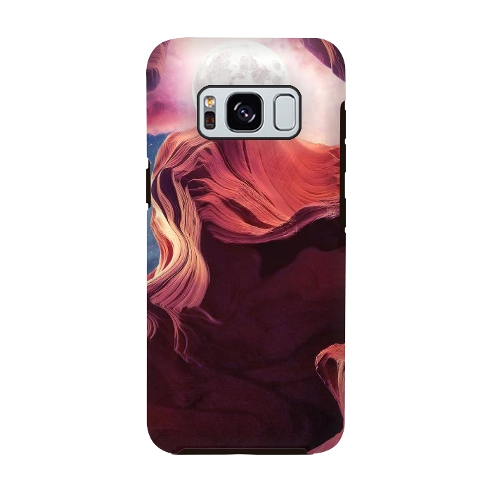Galaxy S8 StrongFit Grand Canyon with Space & Full Moon Collage II by Art Design Works