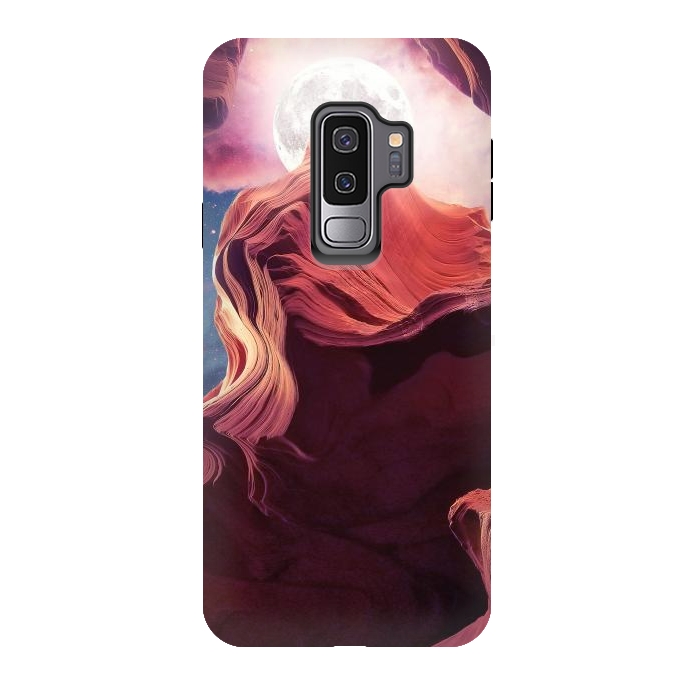 Galaxy S9 plus StrongFit Grand Canyon with Space & Full Moon Collage II by Art Design Works