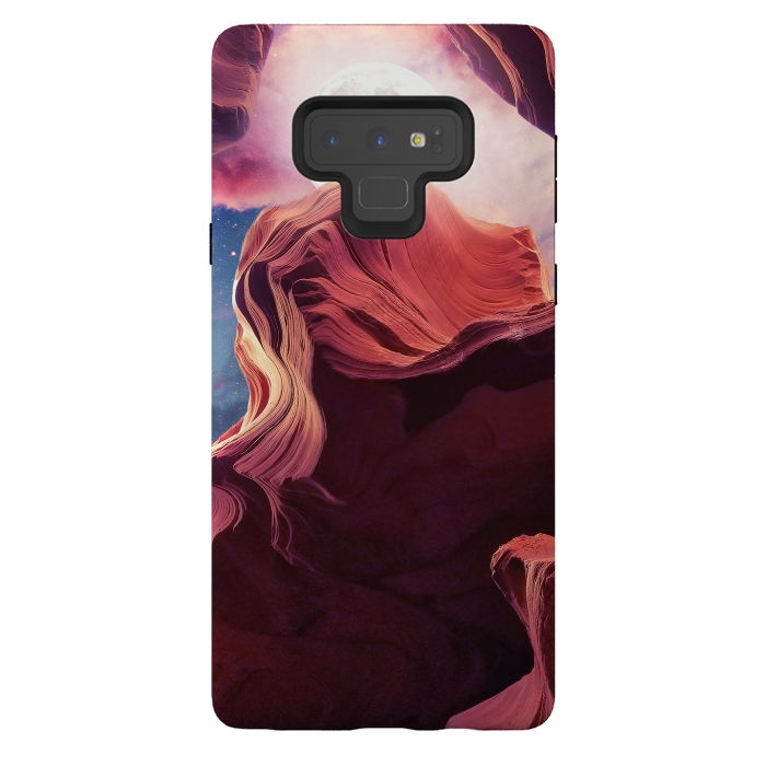 Galaxy Note 9 StrongFit Grand Canyon with Space & Full Moon Collage II by Art Design Works