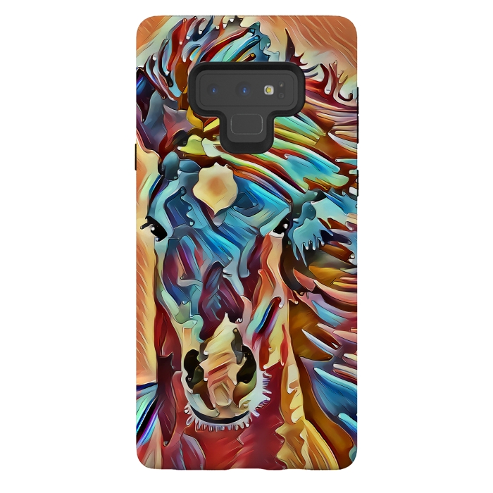 Galaxy Note 9 StrongFit abstract horse by Ancello