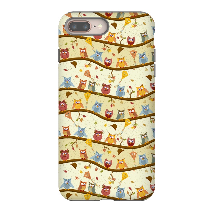 iPhone 7 plus StrongFit autumn owls by Ancello