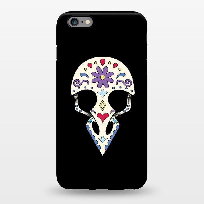 iPhone 6/6s plus StrongFit Bird sugar skull by Laura Nagel