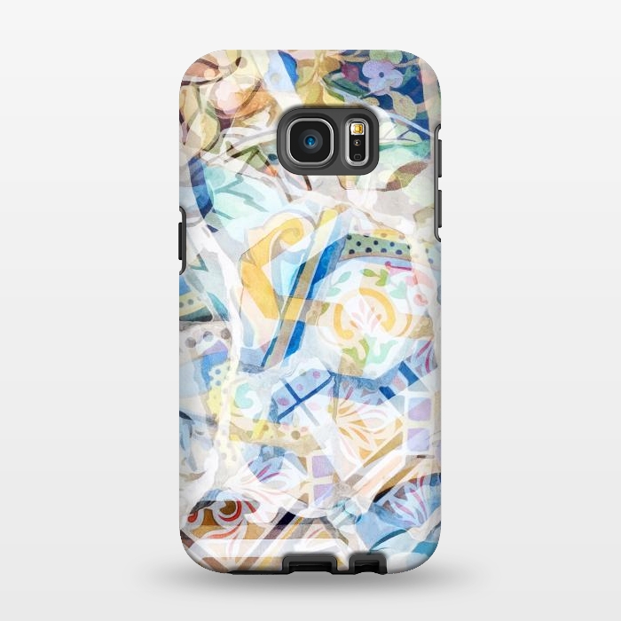 Galaxy S7 EDGE StrongFit Mosaic of Barcelona XVII by amini54