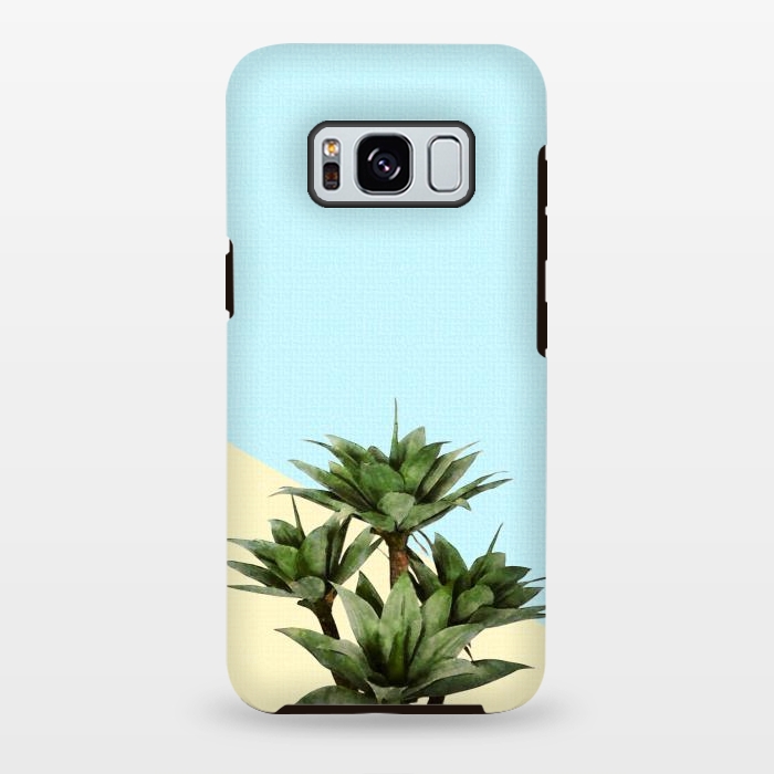 Galaxy S8 plus StrongFit  Agave Plant on Lemon and Teal Wall by amini54