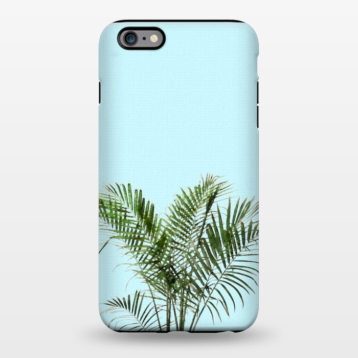iPhone 6/6s plus StrongFit  Palm Plant on Pastel Blue Wall by amini54