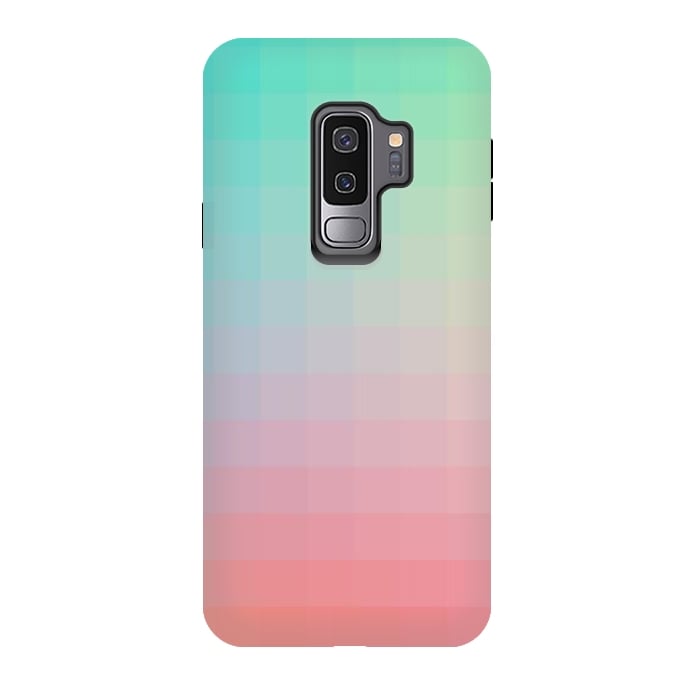 Galaxy S9 plus StrongFit Gradient, Pink and Teal by amini54