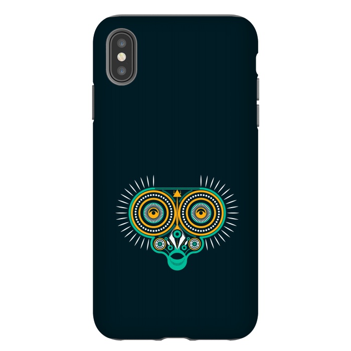 iPhone Xs Max StrongFit horned owl tattoo tribal by TMSarts