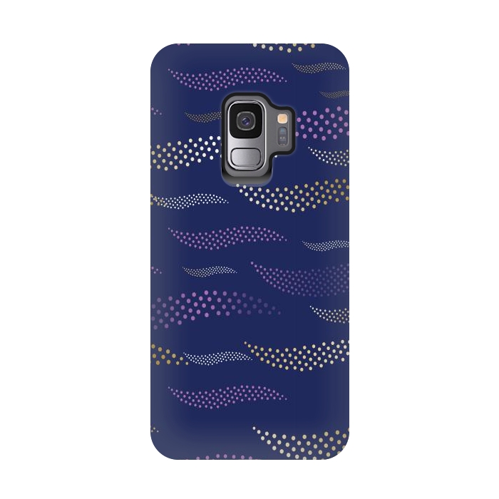 Galaxy S9 StrongFit Waves / Tiger (stylized pattern) by Bledi