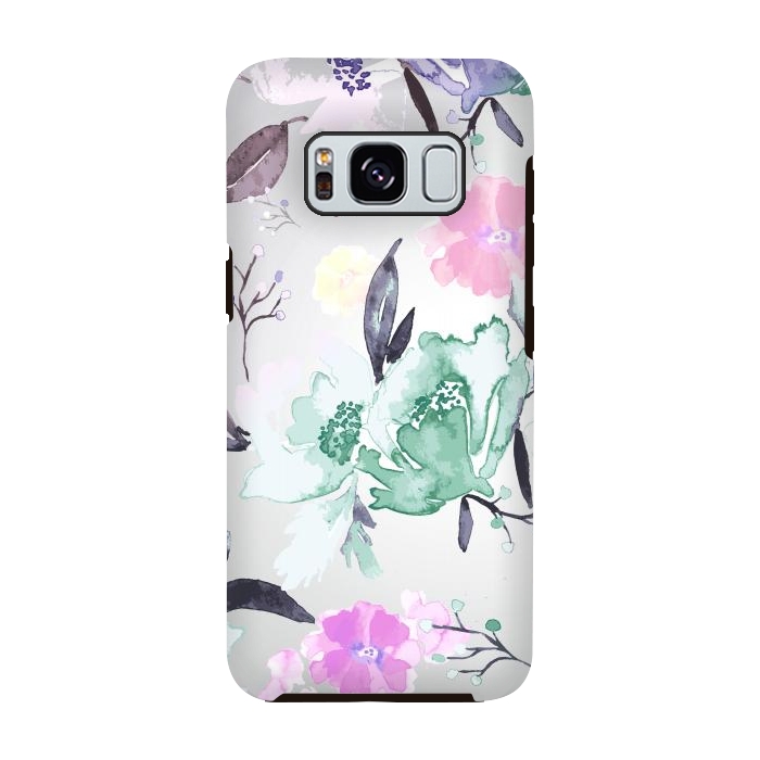 Galaxy S8 StrongFit Vintage Floral Print by Bledi