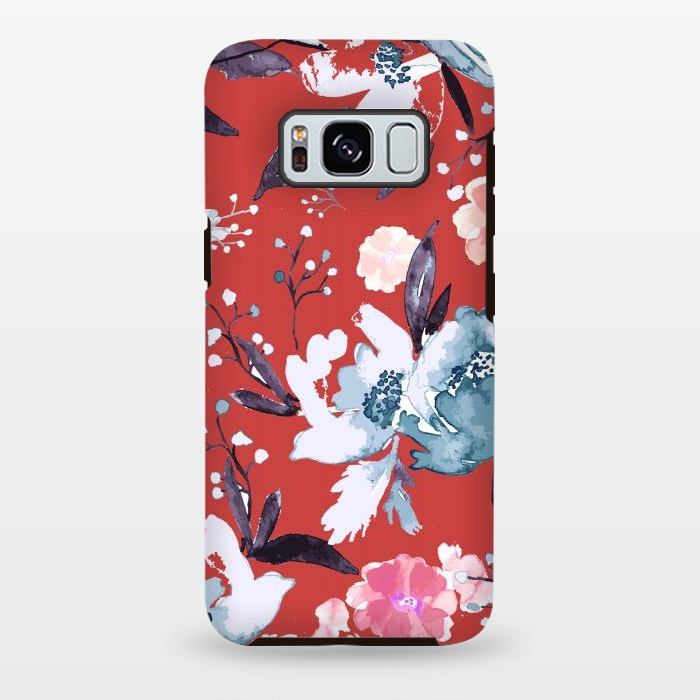 Galaxy S8 plus StrongFit Vintage Floral Print 2 by Bledi