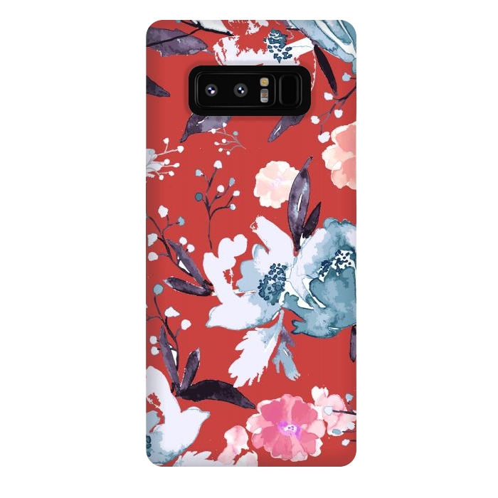 Galaxy Note 8 StrongFit Vintage Floral Print 2 by Bledi