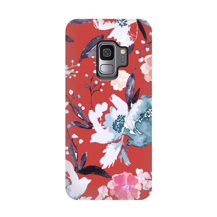 Galaxy S9 StrongFit Vintage Floral Print 2 by Bledi