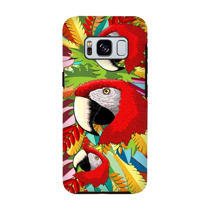 Galaxy S8 StrongFit Macaw Parrot Paper Craft Digital Art by BluedarkArt