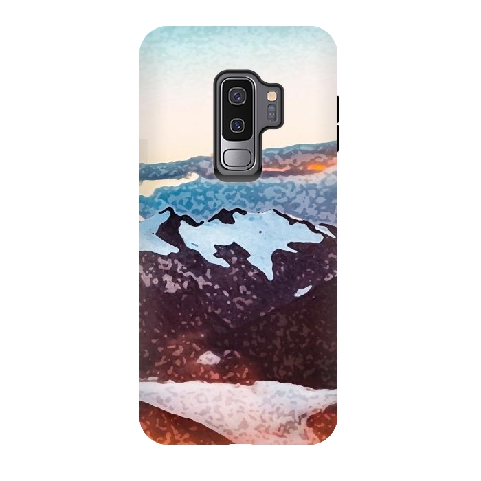 Galaxy S9 plus StrongFit Burn Mountain by Creativeaxle