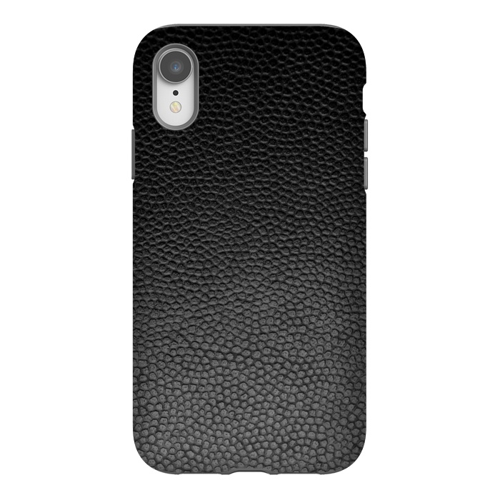 iPhone Xr StrongFit BLACK LEATHER by MALLIKA