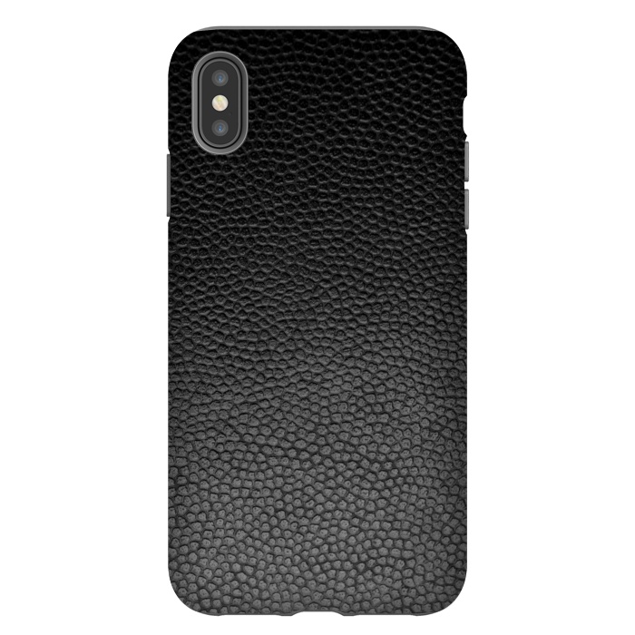iPhone Xs Max StrongFit BLACK LEATHER by MALLIKA