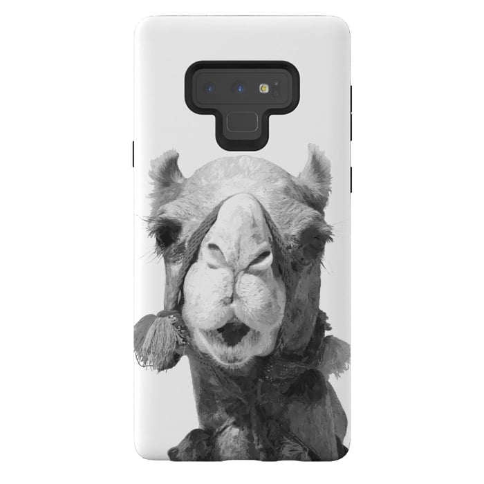 Galaxy Note 9 StrongFit Black and White Camel by Alemi