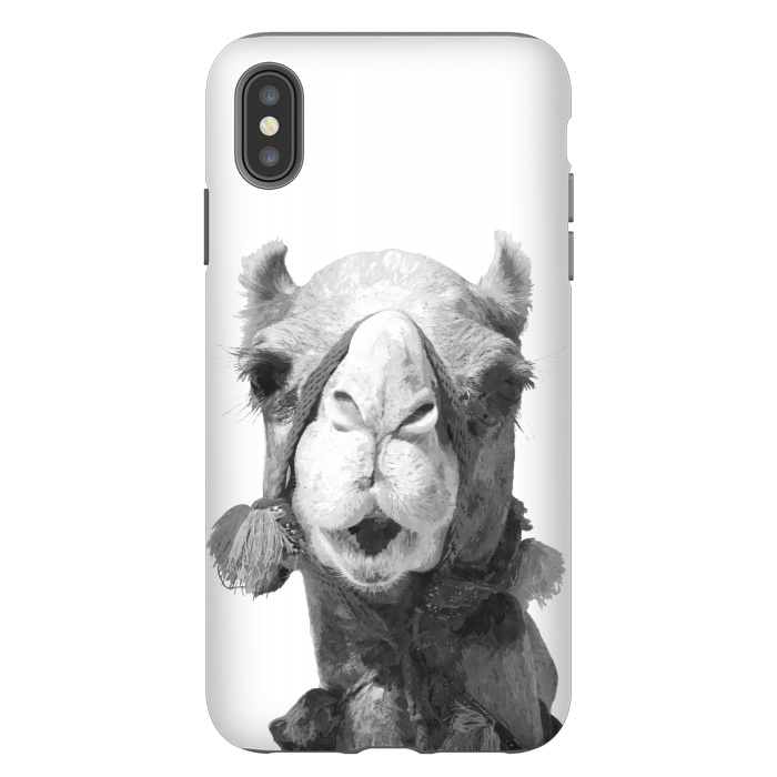 iPhone Xs Max StrongFit Black and White Camel by Alemi