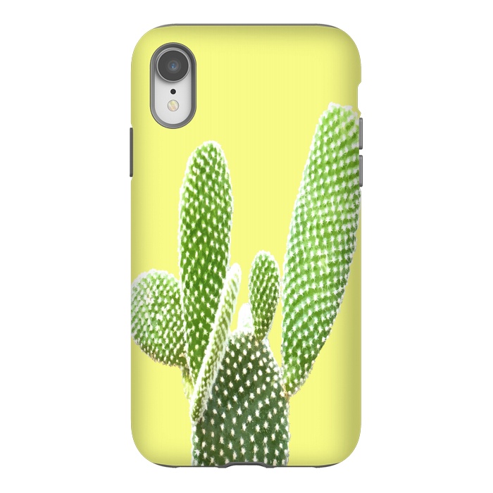 iPhone Xr StrongFit Cactus Yellow Background by Alemi
