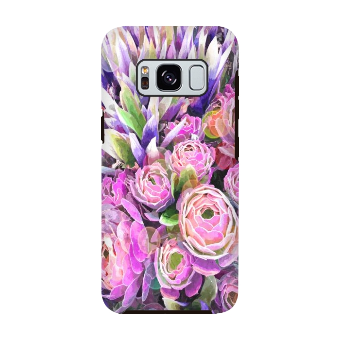 Galaxy S8 StrongFit Colorful Cactus by Alemi