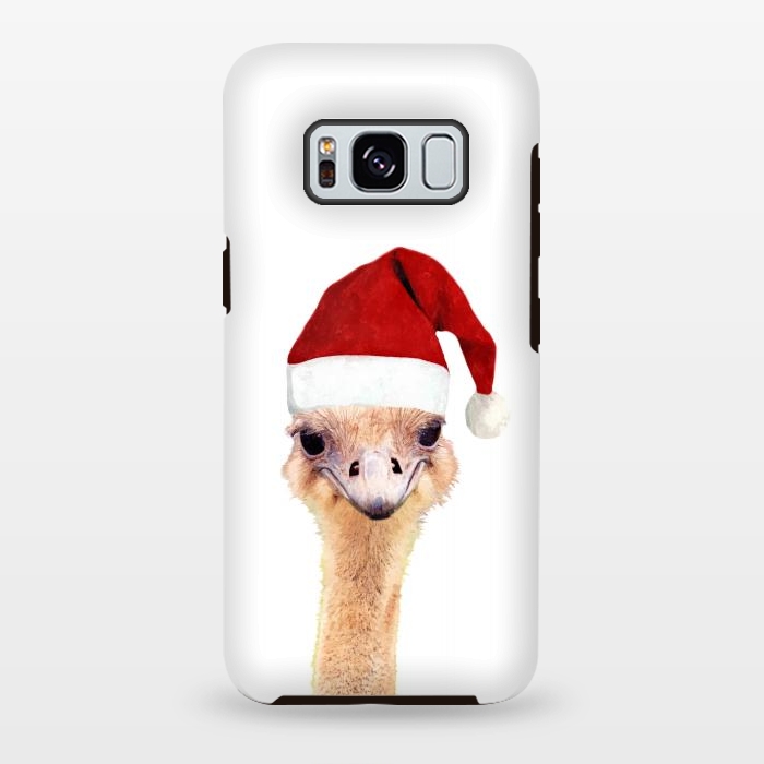 Galaxy S8 plus StrongFit Ostrich Christmas by Alemi