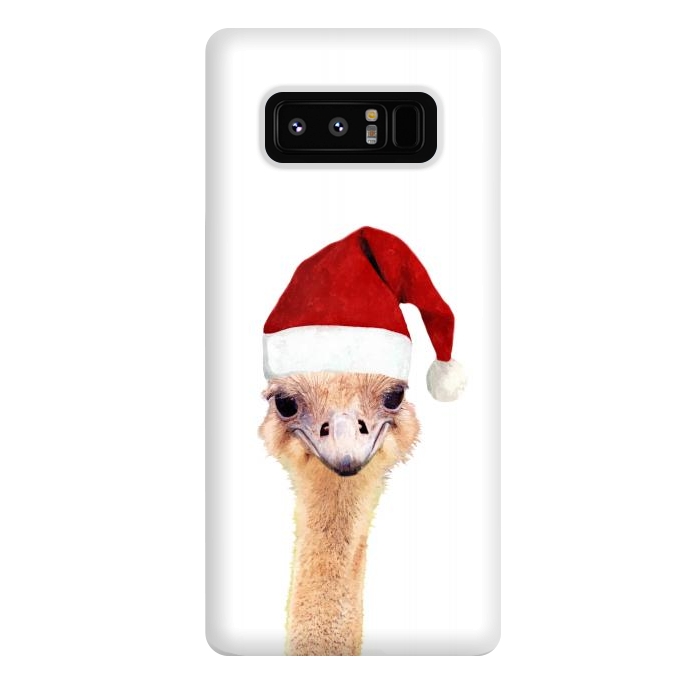 Galaxy Note 8 StrongFit Ostrich Christmas by Alemi